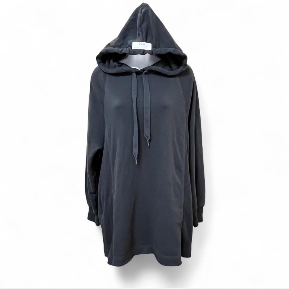 American Eagle Oversized Hoodie Dress Black Longline Sweatshirt S